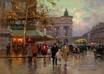 EC place de l opera 5 Parisian Oil Paintings